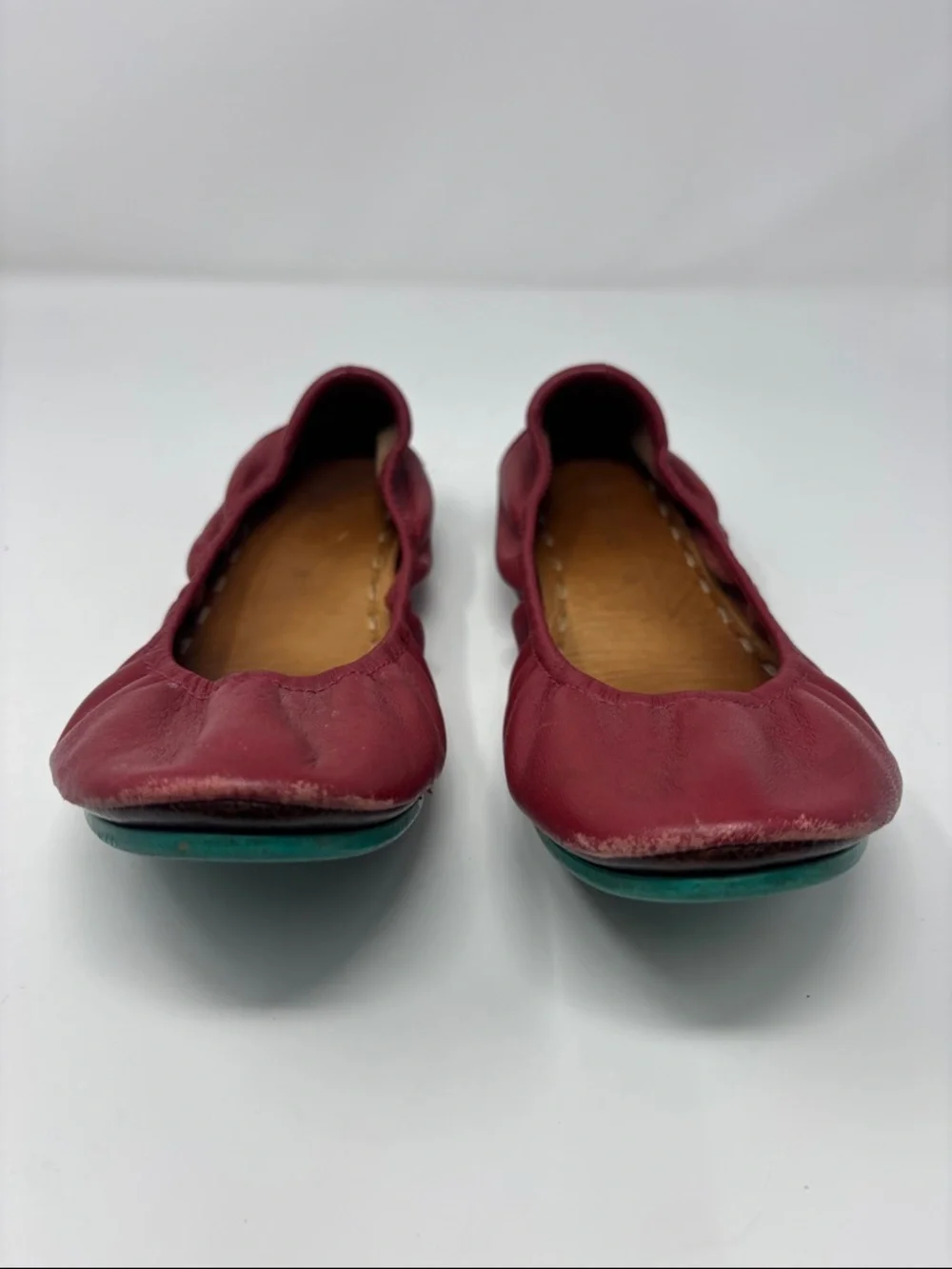 Tieks‎ Women’s Burgundy Leather Ballet Flats 8